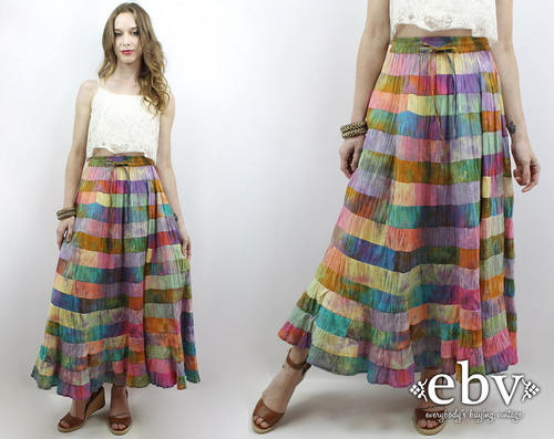Maxi falda colores