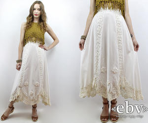 Maxi falda blanca